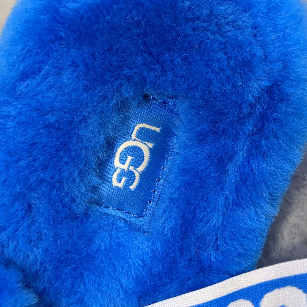 UGG Women's Oh Yeah Sheepskin Slippers in Dive Blue Sz 9 NWOT - Picture 6 of 11
